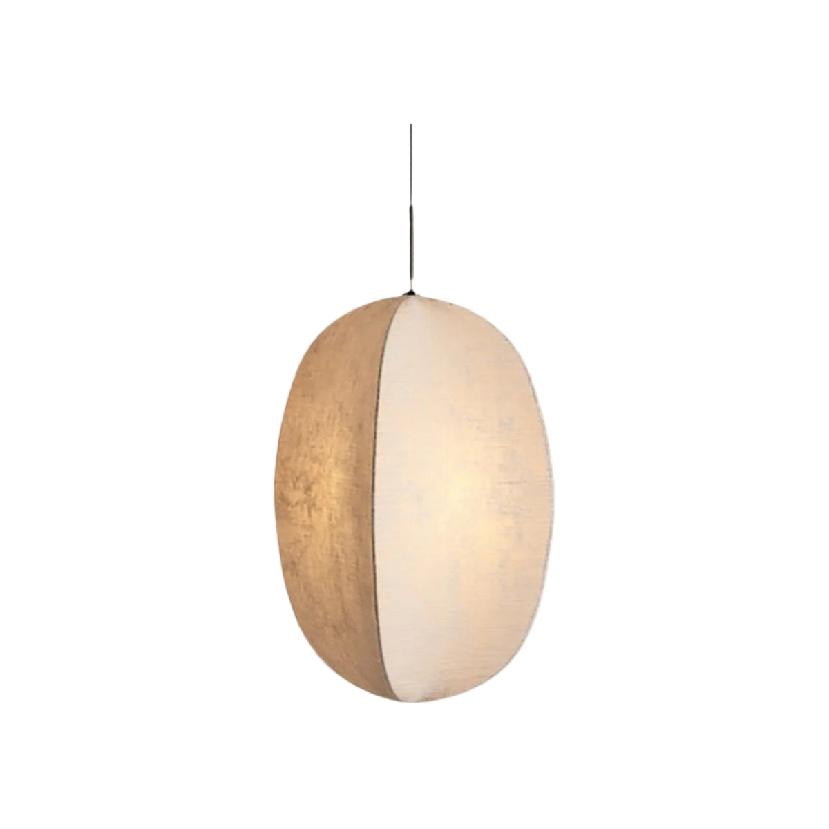 Suspension japonaise ovale, lanterne zen Wabi-Sabi