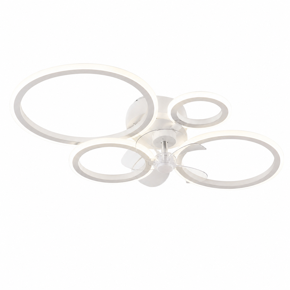 Ventilateur de plafond Meltem LED, installé au plafond