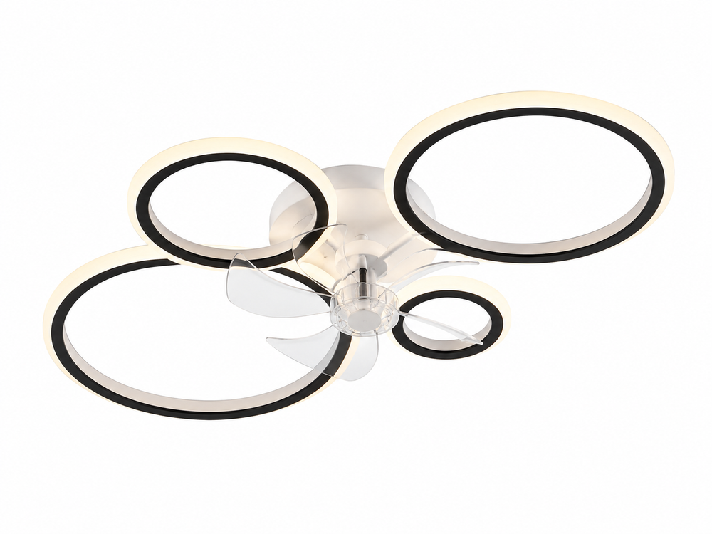 Ventilateur de plafond Meltem LED, vue rapprochée des pales
