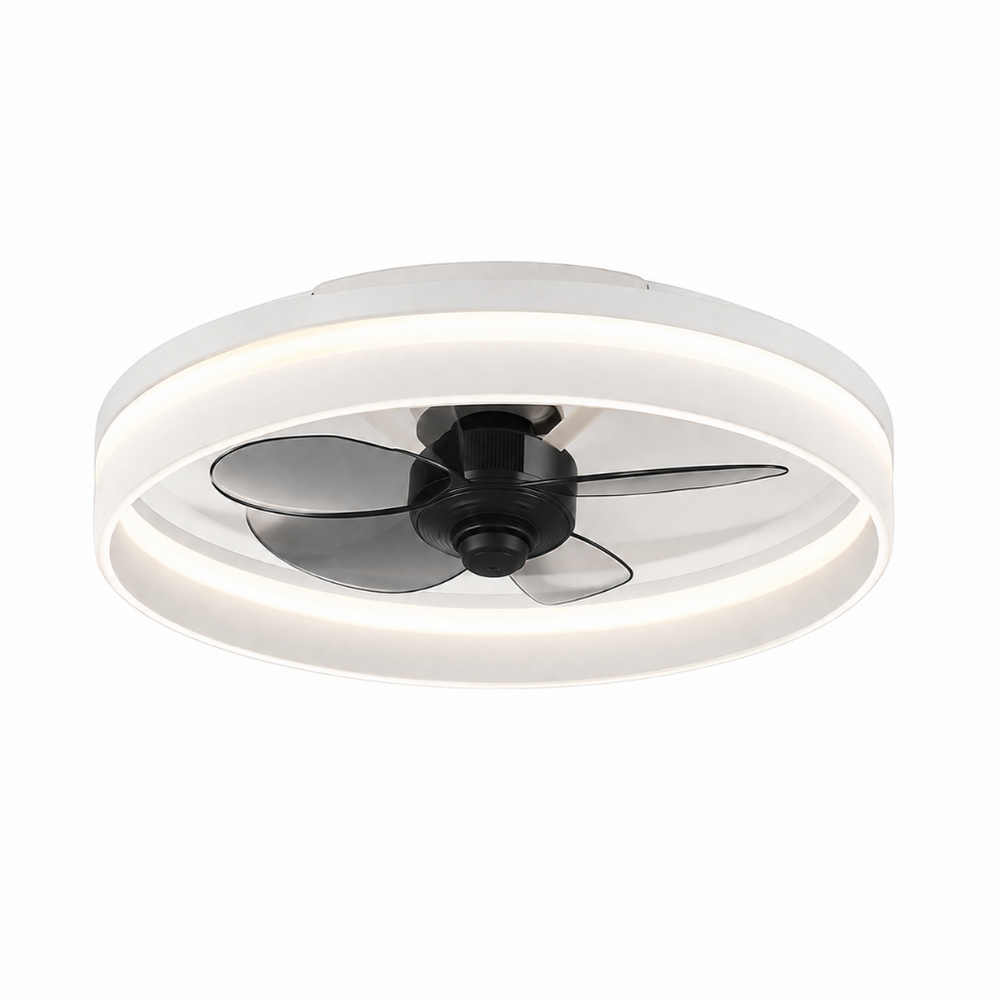 Ventilateur de plafond Foehn ultra-slim LED, installation au plafond