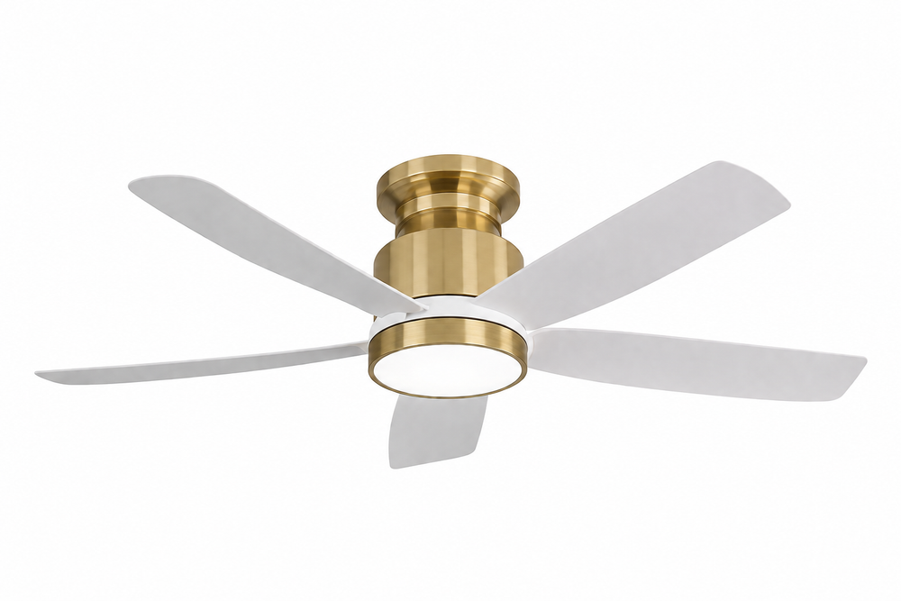 Ventilateur de plafond Helixir design moderne épuré, rendu