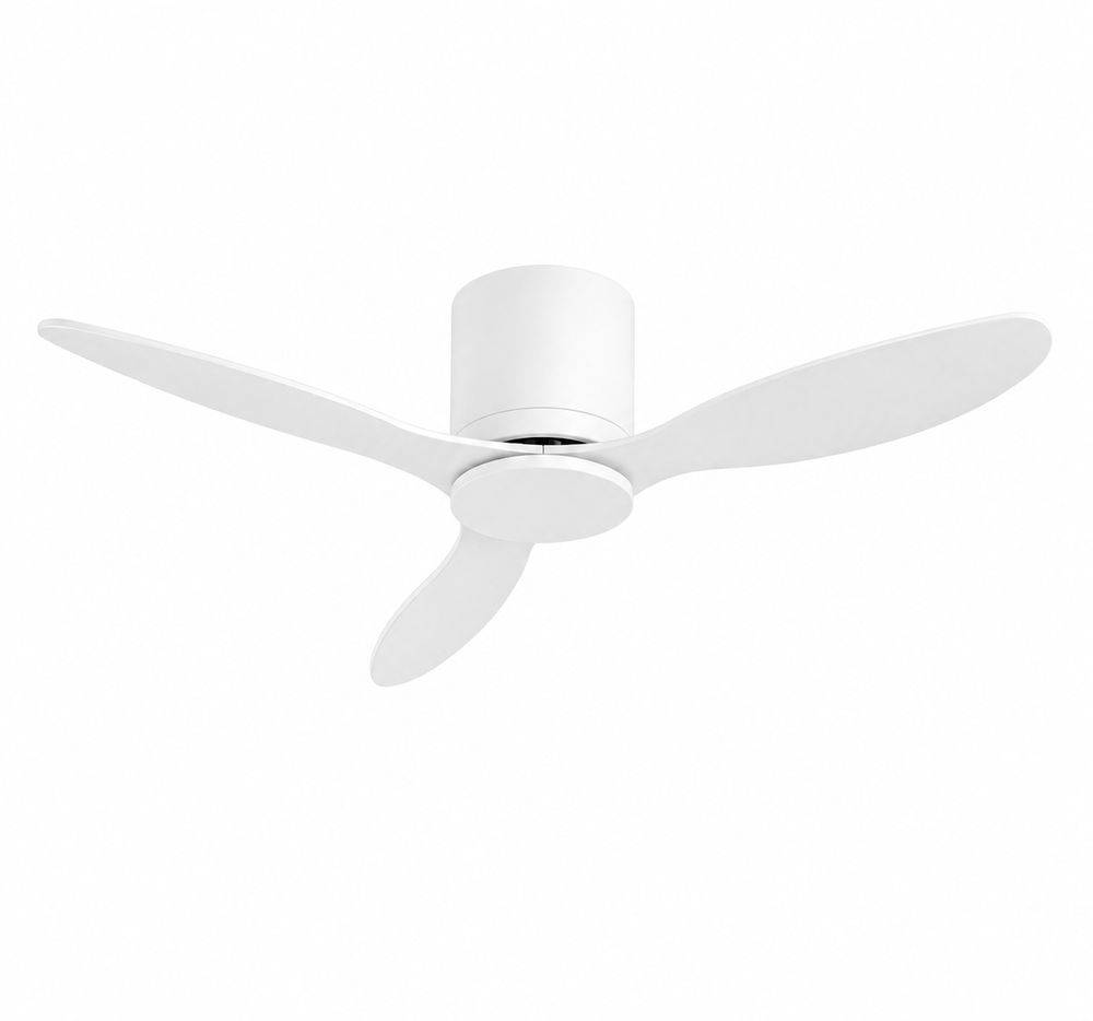 Ventilateur de plafond Axiolog bois naturel, détail des pales