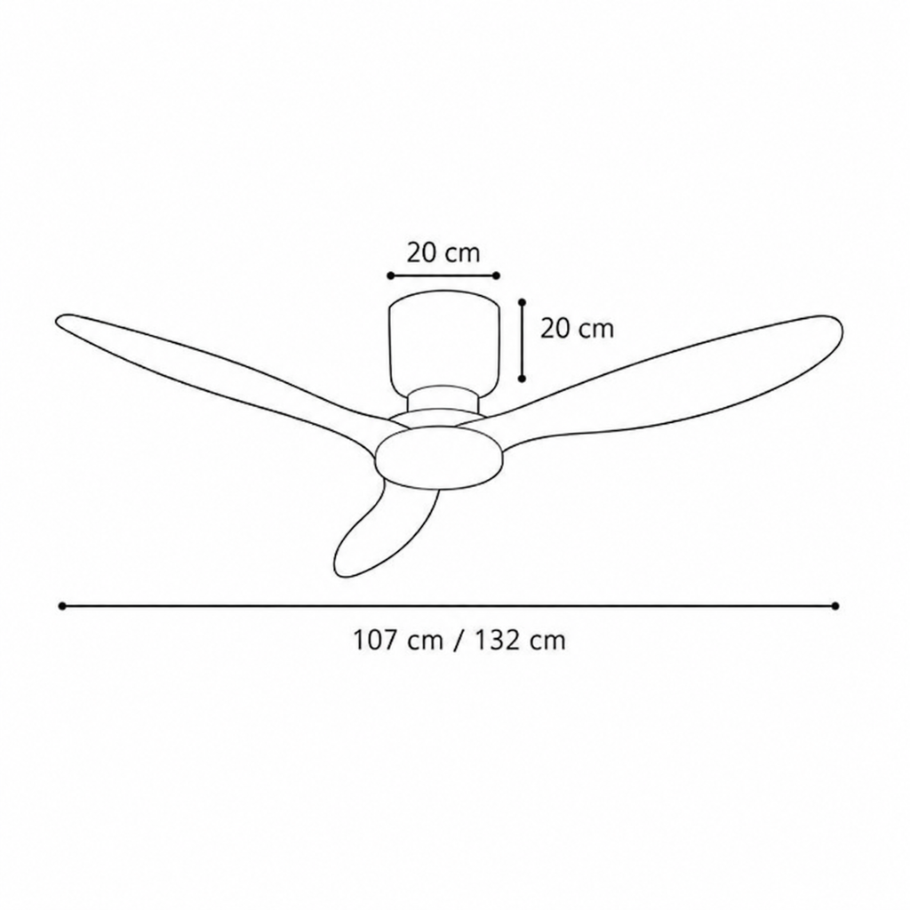Ventilateur de Plafond Design en Bois Naturel – Modèle Axiolog