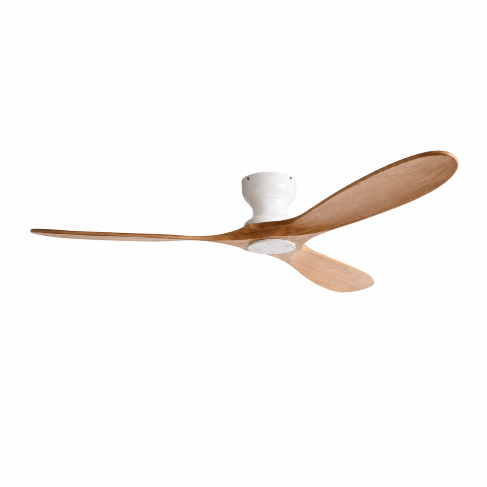 Ventilateur de plafond Vida bois sombre, vue d'ensemble