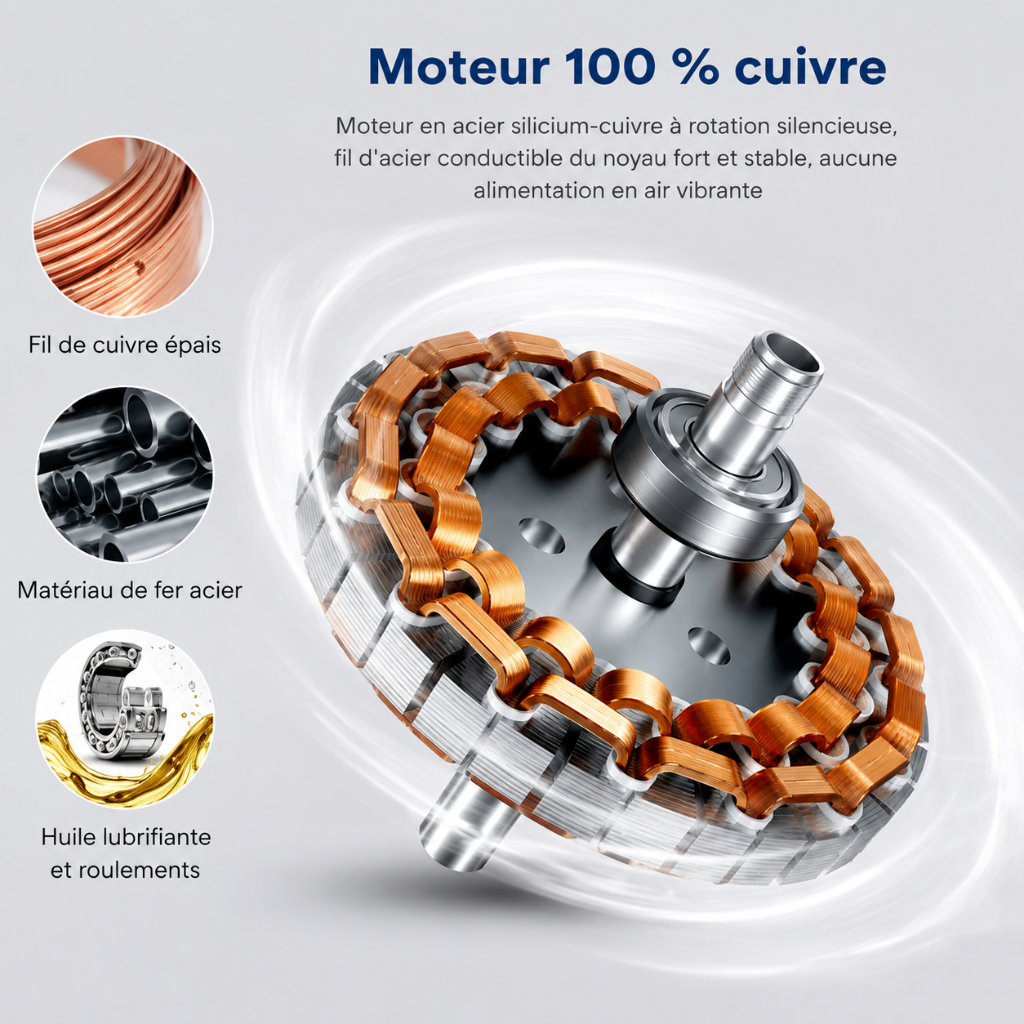 Ventilateur de Plafond Ultra-Plat en Bois Sombre – Modèle Vergo