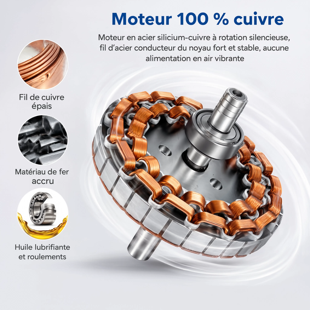Ventilateur de Plafond Design en Bois Massif – Modèle Nordka