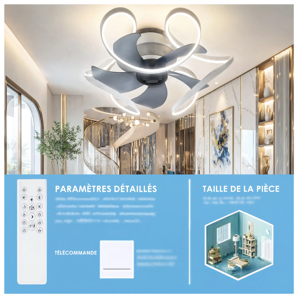 Paramètres détaillés premium — Ventilateur de plafond Harmattan