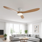 Ventilateur de Plafond Design en Bois Massif – Modèle Nordka