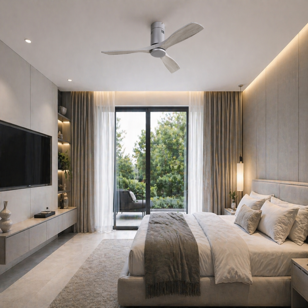 Ventilateur de Plafond Design Contemporain & Fluide - Modèle Calan