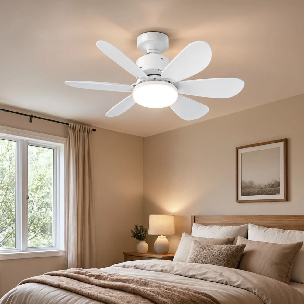 Mini ventilateur LED Nano à visser, chambre cosy