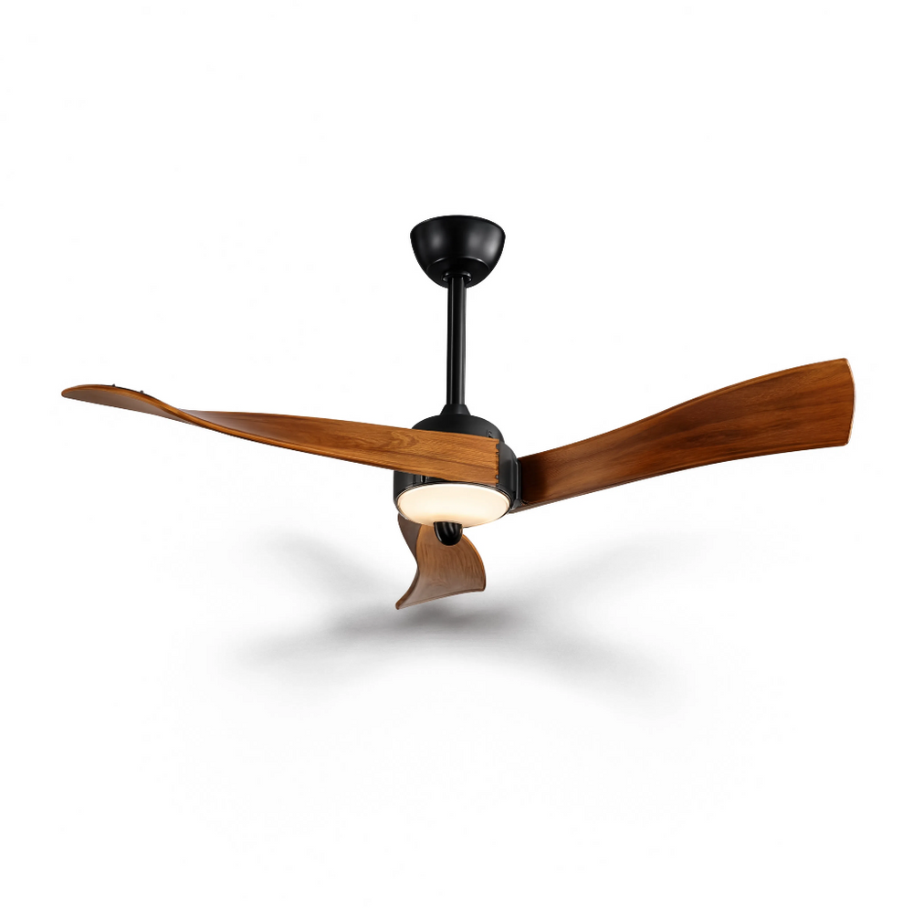 Ventilateur de plafond Cygne, vue produit sur fond blanc