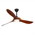 Ventilateur de Plafond Design en Bois Massif – Modèle Alizé