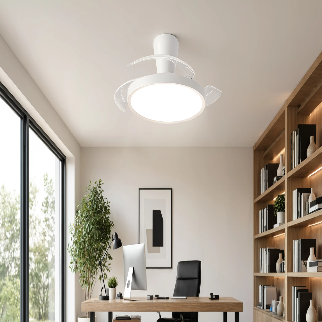 Ventilateur de Plafond Ultra-Fin avec LED - Modèle Tramontane