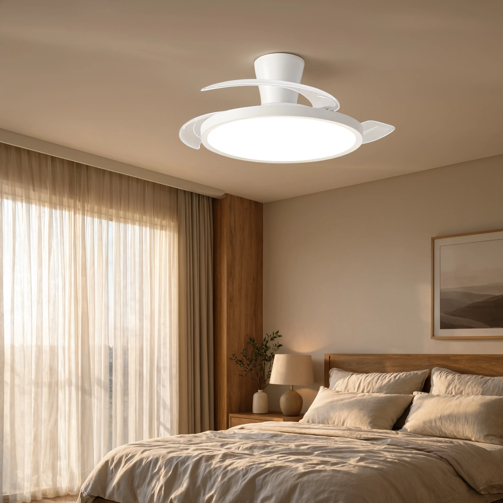 Ventilateur de Plafond Ultra-Fin avec LED - Modèle Tramontane