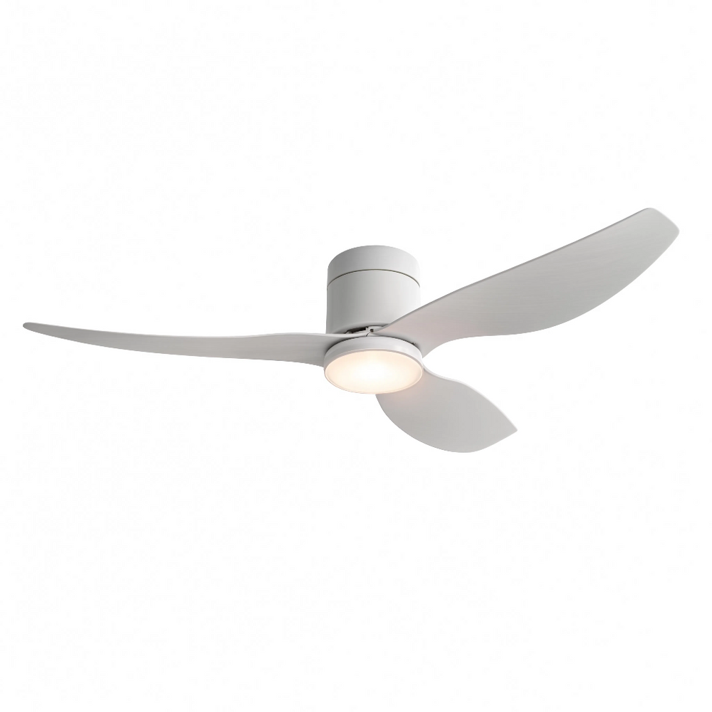 Ventilateur de plafond Syracus finition blanche, vue produit carrée