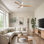 Ventilateur de Plafond Design en Bois Massif – Modèle Nordka
