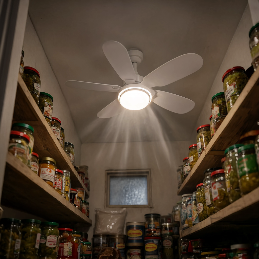 Mini Ventilateur LED d'Appoint à Visser — Modèle Nano