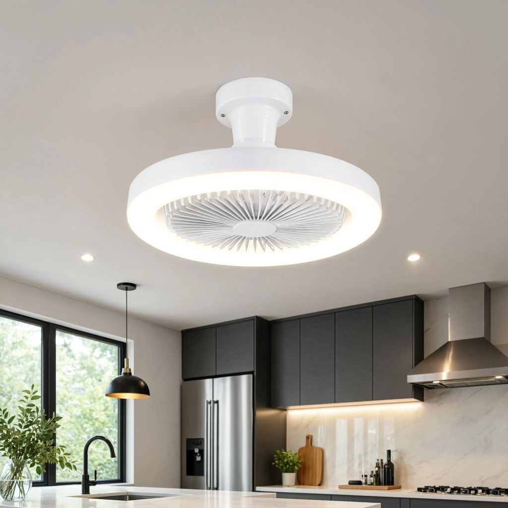 Ampoule Ventilateur de Plafond LED Ultra-Silencieuse 3-en-1 — Modèle Levanto