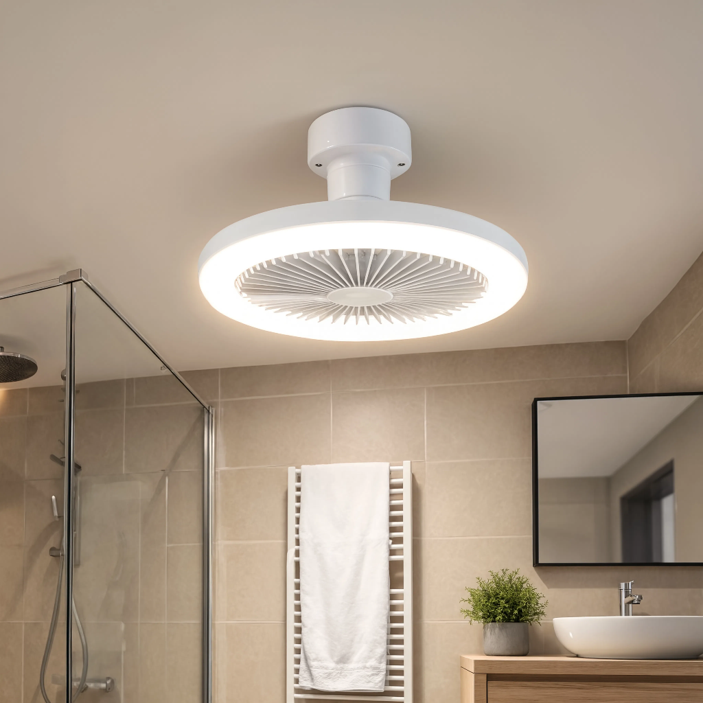 Ampoule Ventilateur de Plafond LED Ultra-Silencieuse 3-en-1 — Modèle Levanto