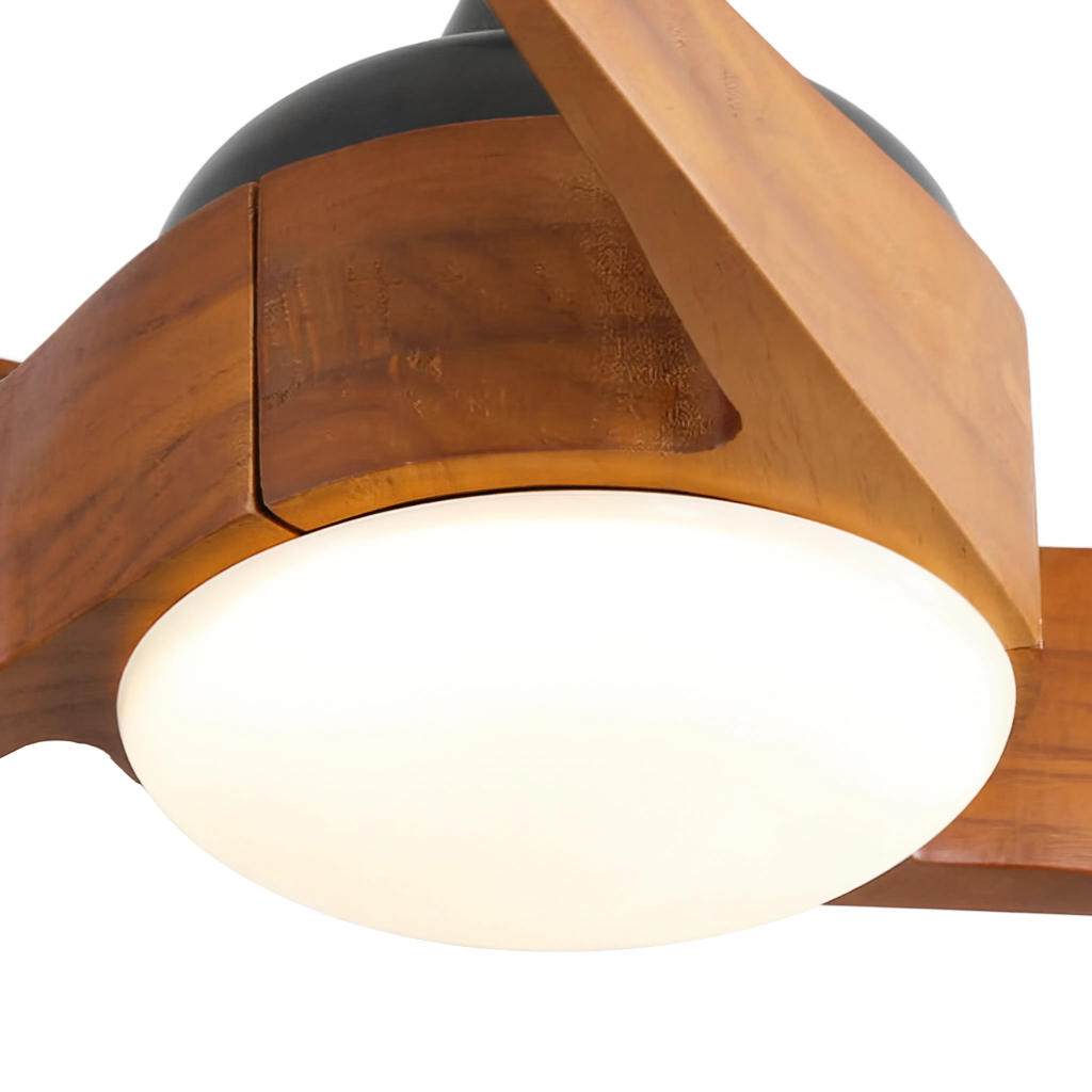 Ventilateur de Plafond Design en Bois Nordique - Modèle Cygne