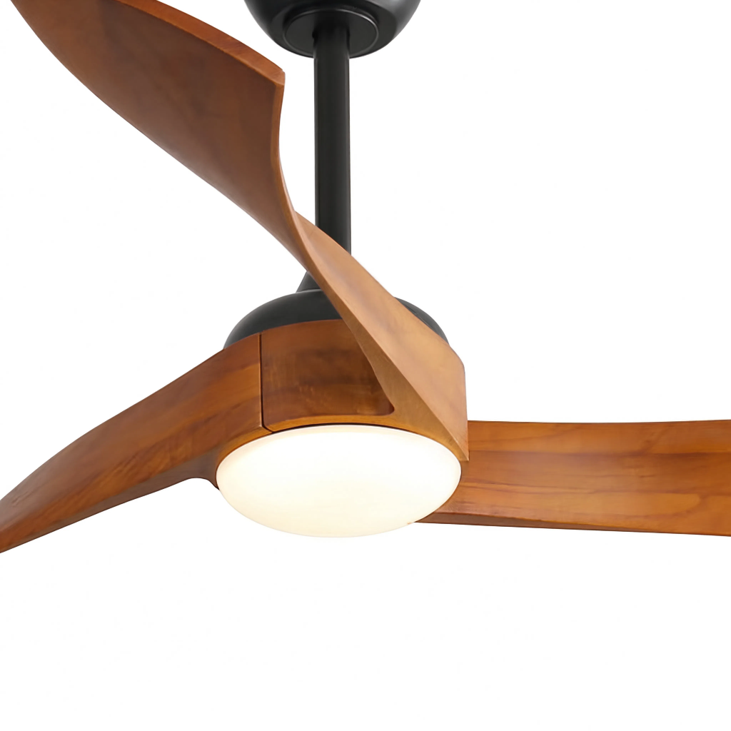 Ventilateur de Plafond Design en Bois Nordique - Modèle Cygne