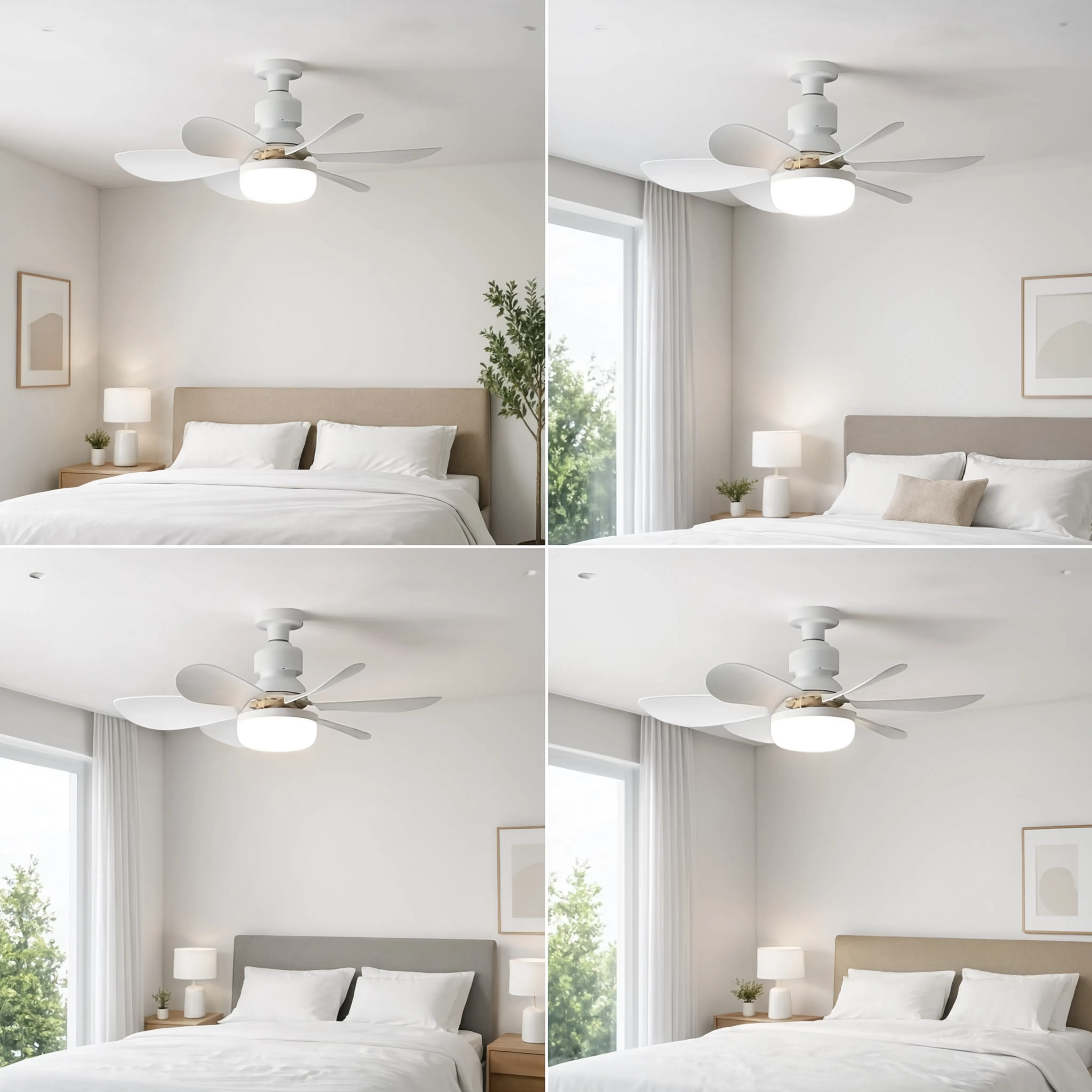 Mini Ventilateur LED d'Appoint à Visser — Modèle Nano