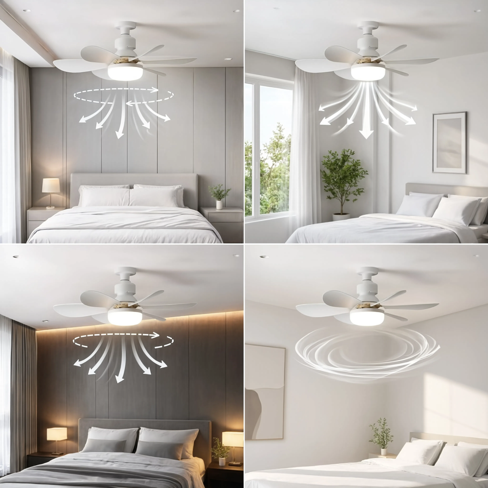 Mini ventilateur de plafond Nano, vue produit sans texte