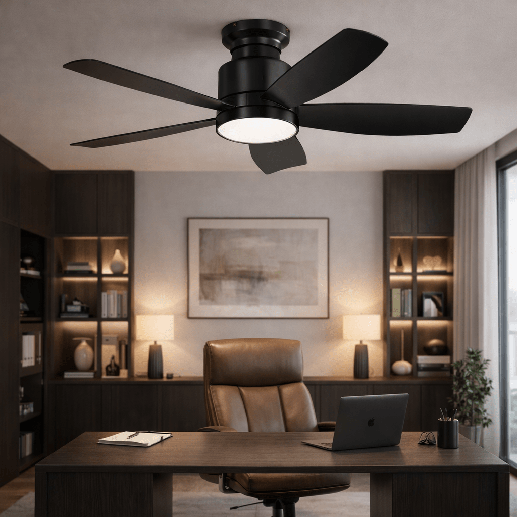 Helixir | Ventilateur moderne LED télécommande 107 cm