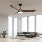 Ventilateur de Plafond Design en Bois Massif – Modèle Alizé